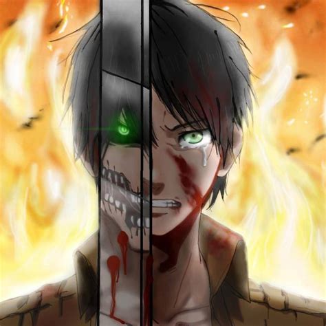 #2 in the anime adaptation of shingeki no kyojin (attack on titan), we see that eren, in his titan form, has a third eyelid called nictitating. SNK/Attack On Titan: Eren Jaeger/Titan by Imaginary2095 on DeviantArt