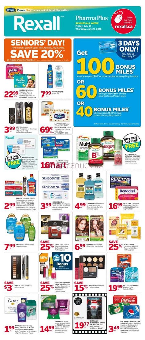 Rexall Pharmaplus On Flyer July 15 To 21