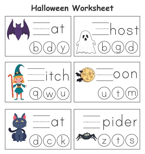 Halloween Phonics Worksheets 15 Free Pdf Printables Printablee