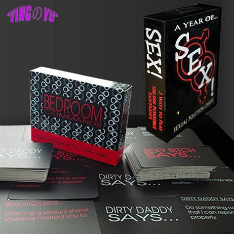 Full English Sexual Position Cards Role Playing Adult Games Bedroom Commands A Year Of Sex Toys