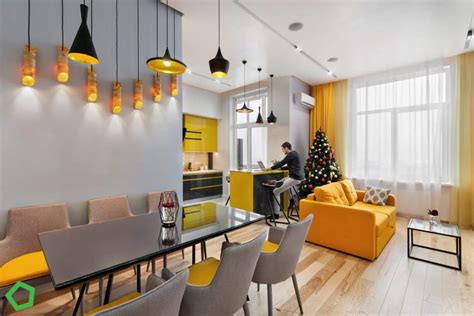 Yellow Apartment Interior Designio