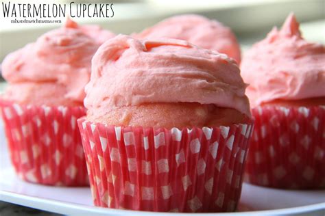 Watermelon Cupcakes Recipe Mix And Match Mama