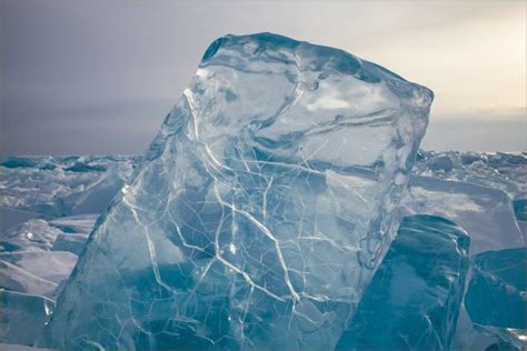 The Crystal Clear Ice Of Lake Baikal In Pictures Strange
