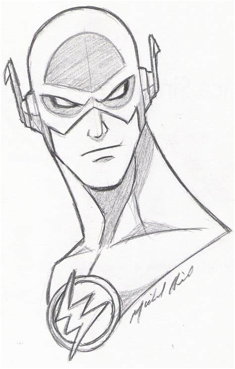 Draw outlines for ears & neck. Pin de Wes Dinger em Barry Allen | Desenhando esboços ...