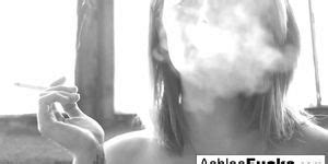 Busty Ashlee Graham Smokes While Showing Off Her Natural Tits Ashley Graham Tnaflix