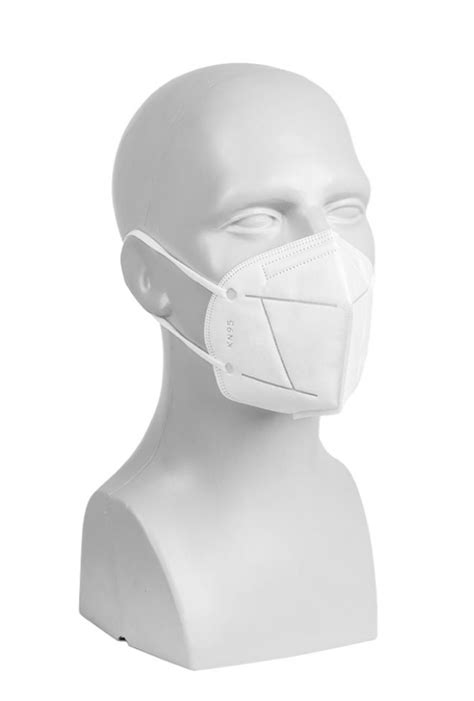 Der sichere sitz der maske. Atemmaske KN95, vergleichbar FFP2 Schutzmaske Maske N95 Corona
