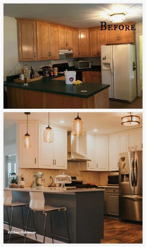 Kitchen Makeover Before And After On A Budget In 2020 Kitchen Diy