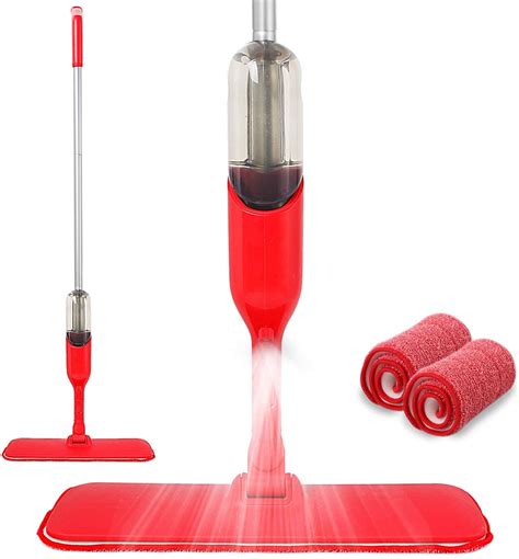 Eyliden Microfiber Spray Mop For Wood Floor Cleaning With 2 Washable