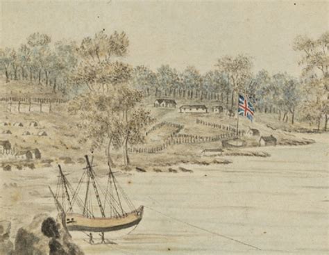 Detail Of Sydney Cove Port Jackson 1788 Showing The First Government