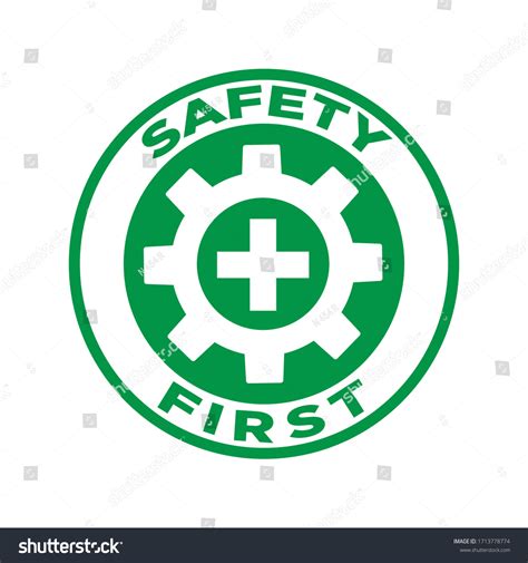 Detail Safety First Sign Symbol Logo Vector Stock Vector Royalty Free