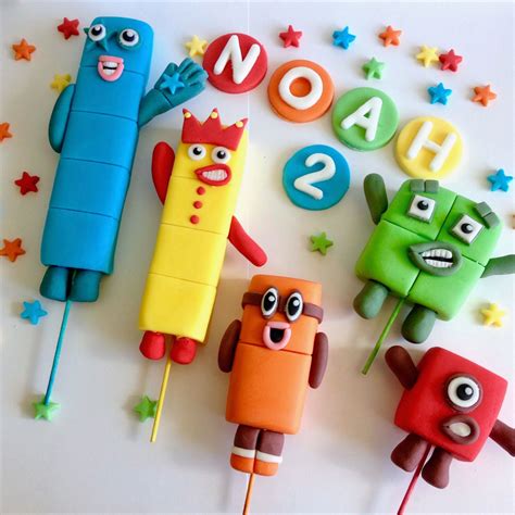 Edible Fondant Numberblocks Cake Toppers Block Birthday Fondant Numbers Images And Photos Finder