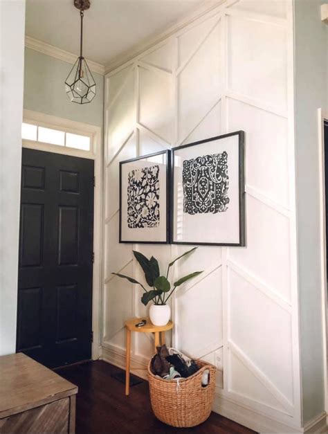 Board And Batten Entry Way Love This Foyer Accent Walls In Living