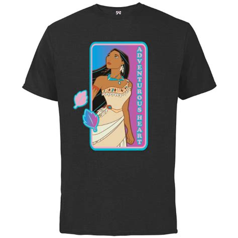 Disney Princess Pocahontas Adventurous Heart Short Sleeve Cotton T Shirt For Adults