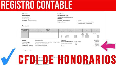 Asiento Contable De Recibo Por Honorarios Noticiero Carta Pago