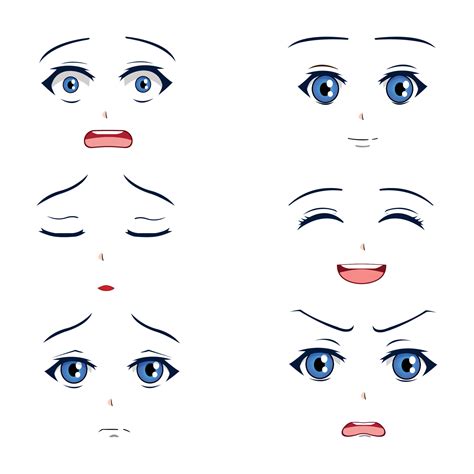 Details More Than 81 Anime Faces Emotions Incdgdbentre