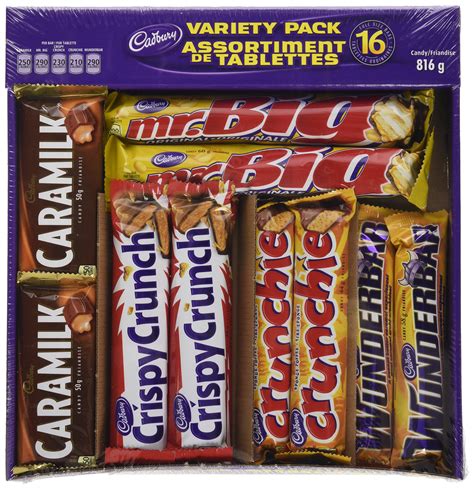 Cadbury 16ct Chocolate Bars Variety Pack 816 G Imported From Canada