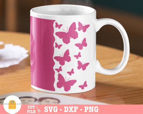 Cricut Mug Press svg Butterflies mug svg Butterflies mug | Etsy in 2021