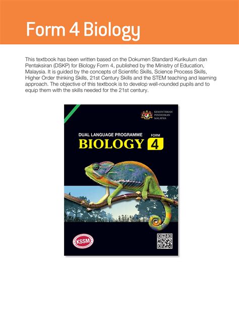 Biology Form 4 Kssm Textbook Answers  Topbooks Pelangi Top Class