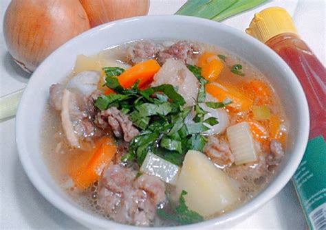 Resep Sup Daging Berempah Oleh Budhe Tri Cookpad