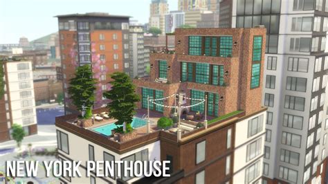 The Sims 4 Speed Build New York Penthouse Youtube