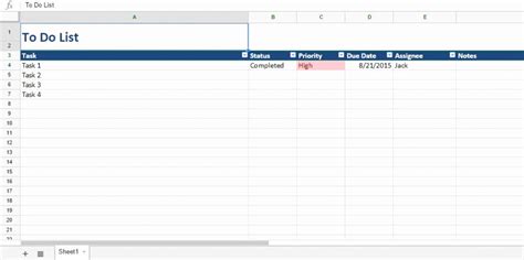 Task List Template Excel Spreadsheet Fresh Free To Do List Template For Excel Get Organized