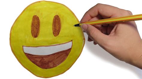 Como Dibujar Emojis Emoji Sonriente Fácil Paso A Paso Youtube