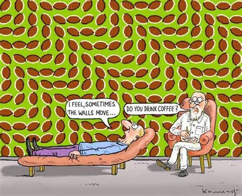 Crazy Optical Illusion Do You Drink Coffee Funny