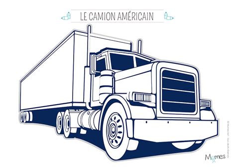 Coloriage Camion 2 Momes
