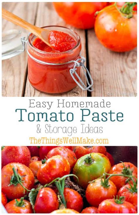 Easy Homemade Tomato Paste Recipe Oh The Things Well Make