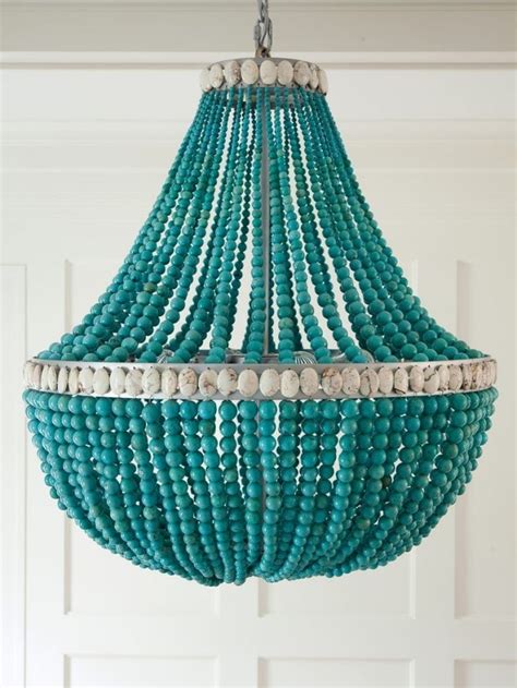 Best Ideas Turquoise Blue Beaded Chandeliers