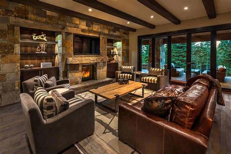 Sophisticated Style Rustic Mountain Home In Tahoe