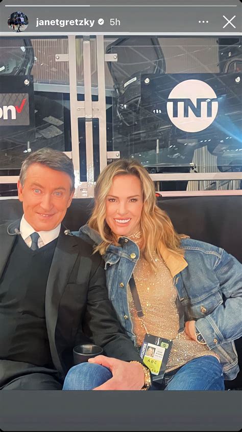 Janet Jones Poses With Wayne Gretzky As Couple Watch Game 2 Of Stanley