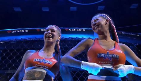 Tv Viewers Were Left Stunned As Giggling Pre Fight Mma Fighters Flashed The Crowd After Also