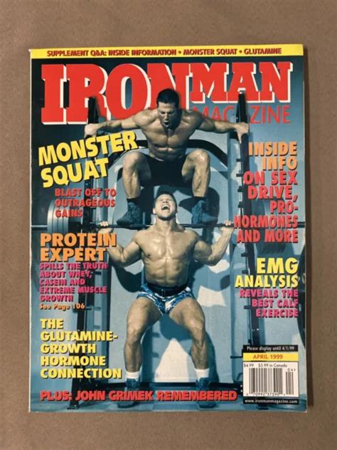 Ironman Bodybuilding Muscle Fitness Magazine Monster Squat 04 99 9