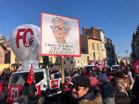 Une troisième manifestation au Puy en Velay contre la réforme des retraites ce mardi matin La
