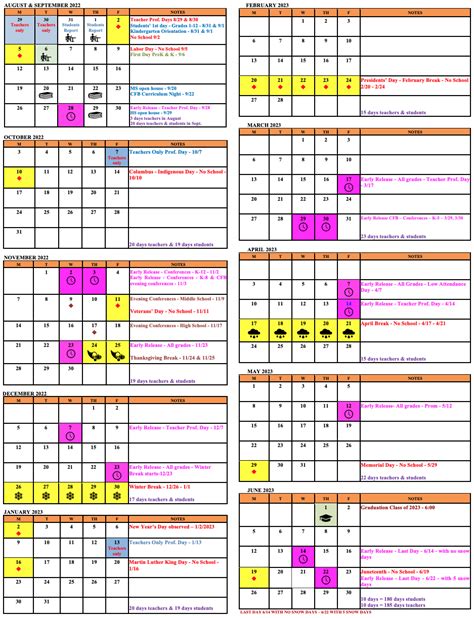 Fy23 School Calendar Millis Public Schools