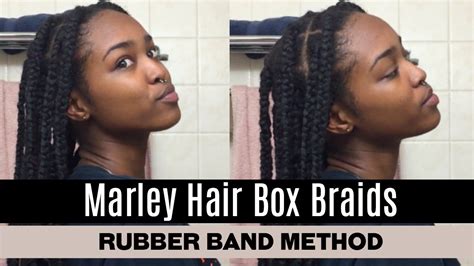 We show you french braid hairstyles that you'll love! Marley Hair Box Braids (Using the Rubber Band Method ...
