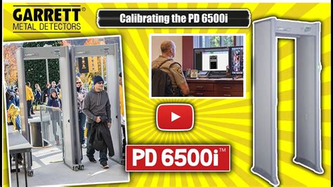 Garrett Pd 6500i Walk Through Metal Detector Calibrating Youtube