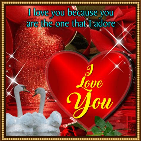 Youre The One I Adore Free I Love You Ecards Greeting Cards 123