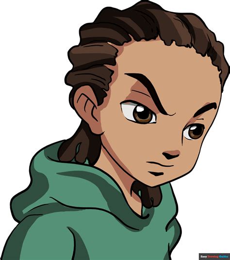 How To Draw Riley Freeman From The Boondocks Really Easy Drawing Tutorial