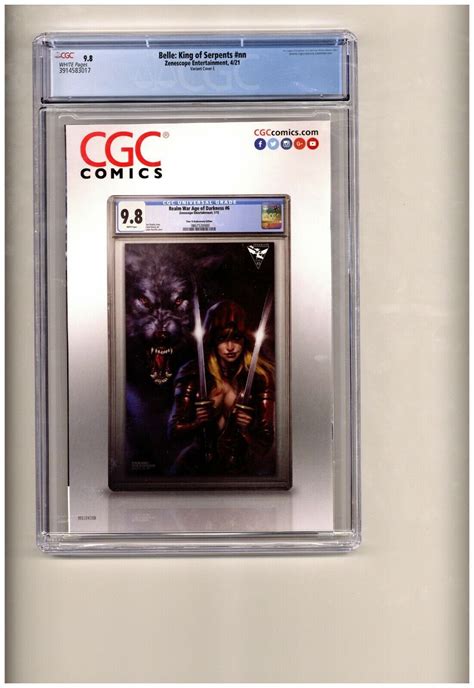 Belle King Of Serpents Livestream Collectible Ebas Cover Cgc 98