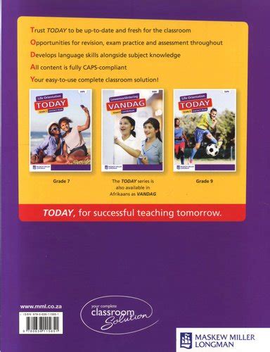 Life Orientation Today Grade 8 Learners Book Paperback G Euvrard