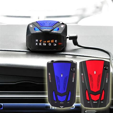 detector de radar de coche dispositivo con pantalla led de 16 bandas alerta de voz velocidad