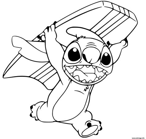 Plusieurs milliers de coloriages gratuits à imprimer pour les enfants et les adultes tout en s'amusant sur coloriages.info. Coloriage Stitch Adore La Plage Et Surtout Faire Du ...