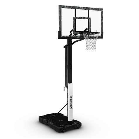 Spalding 60 In Acrylic Screw Jack Portable Basketball Hoop System Ex