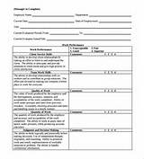 Employee Review Template Doc Photos