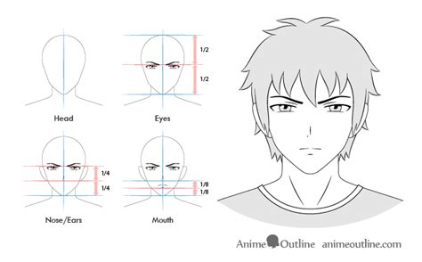 Anime Male Serious Facial Expression Facial Expressions Drawing