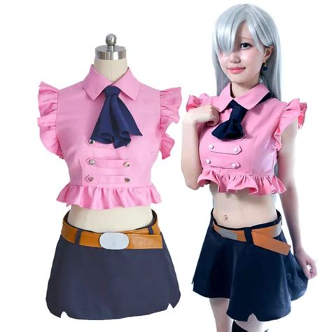 Anime The Seven Deadly Sins Elizabeth Liones Cosplay Set Costume