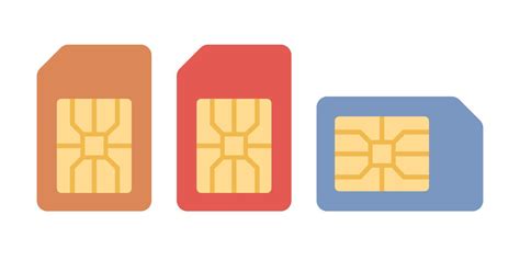Sim Card Icons Technologies Of Mobile And Wireless Communication