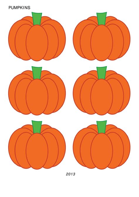 Printable Pumpkin Cutouts